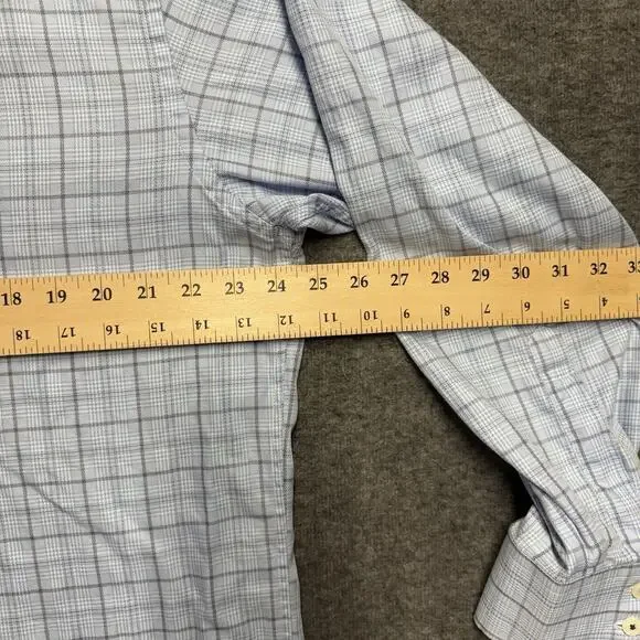 Lot of 4 English Laundry Dress Shirt Men's 17 34/35 Purple Blue Flip Cuff Logo - Picture 8 of 16